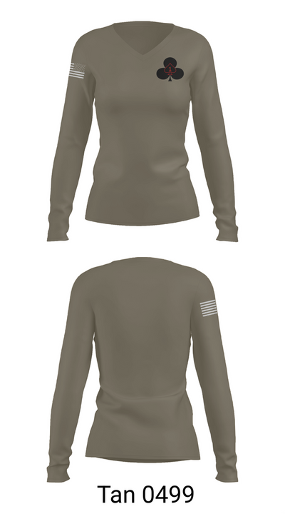Red currahee 4374170 Women's Long Sleeve V-neck Shirt - 77