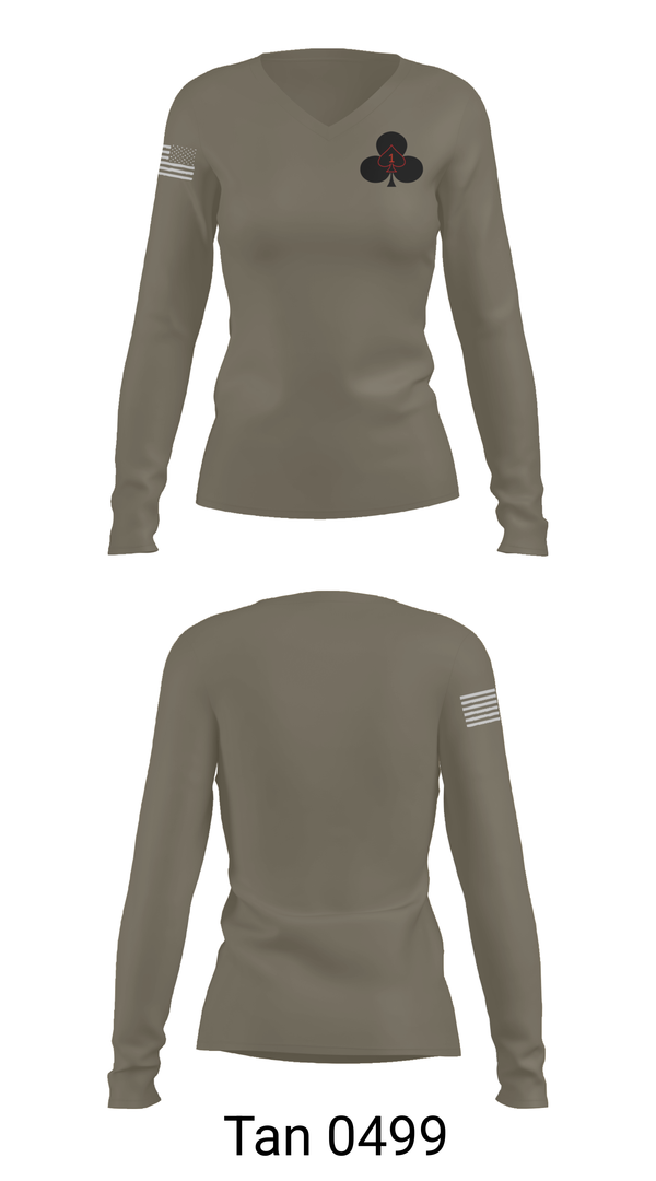 Womens Long Sleeve Vneck Shirt, Red currahee, Army, Teamtime, Team time, sublimation, custom sports apparel, team uniforms, spirit wear, spiritwear, sports uniforms, custom shirts, team store, custom team store, fundraiser sports, apparel fundraiser