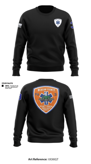 Crew Neck Sweatshirt, PAAS, EMS/EMT, Teamtime, Team time, sublimation, custom sports apparel, team uniforms, spirit wear, spiritwear, sports uniforms, custom shirts, team store, custom team store, fundraiser sports, apparel fundraiser
