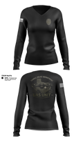 Temple PD UAS 38387805 Women's Long Sleeve V-neck Shirt - 11