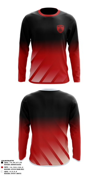 Long Sleeve Performance Shirt, Freeport FC, Men's Soccer, Teamtime, Team time, sublimation, custom sports apparel, team uniforms, spirit wear, spiritwear, sports uniforms, custom shirts, team store, custom team store, fundraiser sports, apparel fundraiser