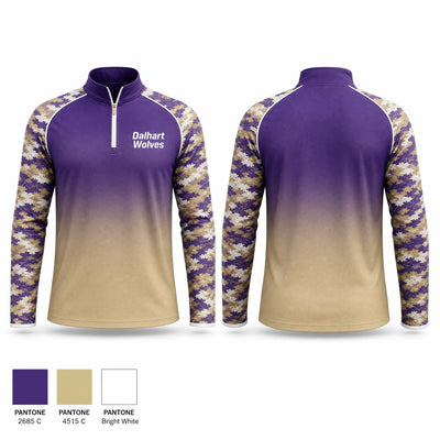 Dalhart Wolves Quarter Zip Jacket - 1