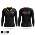 Gems and gents Women's Long Sleeve V-neck Shirt - 1