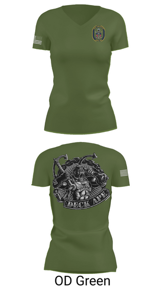 Womens Short Sleeve Vneck Shirt, DDG 103 OD, , Teamtime, Team time, sublimation, custom sports apparel, team uniforms, spirit wear, spiritwear, sports uniforms, custom shirts, team store, custom team store, fundraiser sports, apparel fundraiser