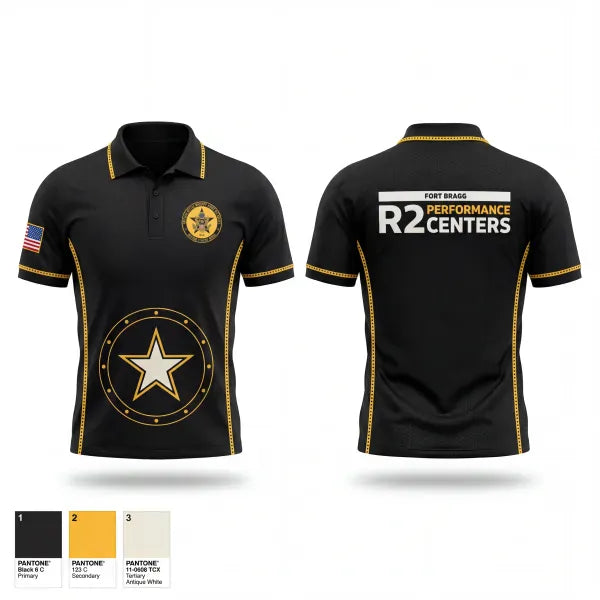 Short Sleeve Performance Polo, Fort Bragg Ready and Resilient, Army, Teamtime, Team time, sublimation, custom sports apparel, team uniforms, spirit wear, spiritwear, sports uniforms, custom shirts, team store, custom team store, fundraiser sports, apparel fundraiser