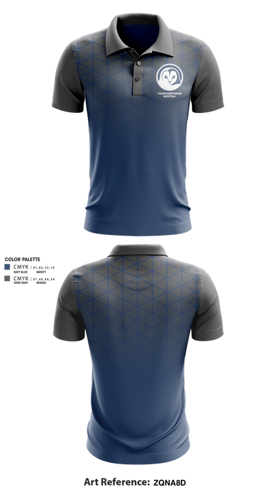 Thaden Barnstormers Basketball 77377479 Short Sleeve Performance Polo - 2