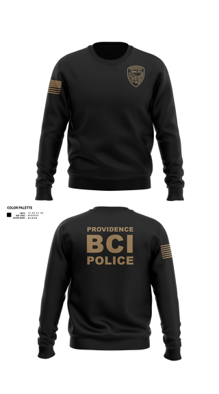 Crew Neck Sweatshirt, Providence Police BCI, Police, Teamtime, Team time, sublimation, custom sports apparel, team uniforms, spirit wear, spiritwear, sports uniforms, custom shirts, team store, custom team store, fundraiser sports, apparel fundraiser