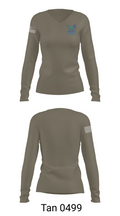130 FAB 52872050 Women's Long Sleeve V-neck Shirt - 77