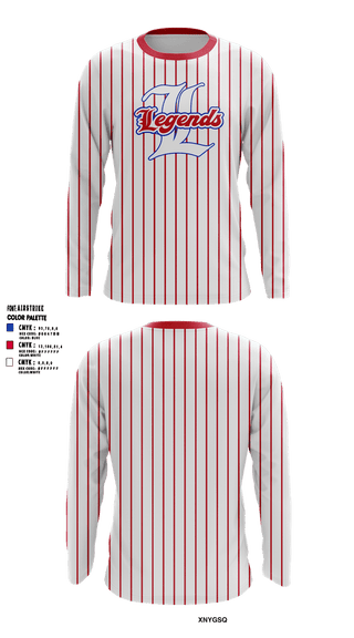 Long Sleeve Performance Shirt, Leander Legends, Baseball, Teamtime, Team time, sublimation, custom sports apparel, team uniforms, spirit wear, spiritwear, sports uniforms, custom shirts, team store, custom team store, fundraiser sports, apparel fundraiser