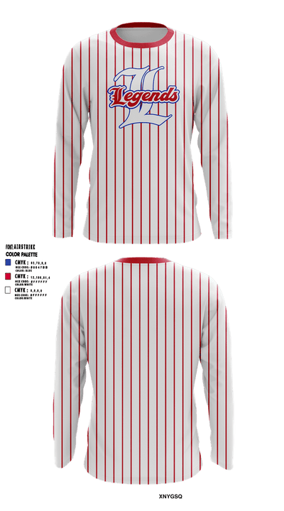 Leander Legends 36216540 Long Sleeve Performance Shirt 11