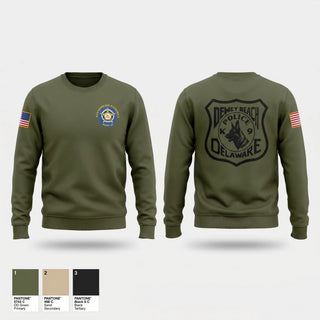 Crew Neck Sweatshirt, Dewey Beach Police K9, Police, Teamtime, Team time, sublimation, custom sports apparel, team uniforms, spirit wear, spiritwear, sports uniforms, custom shirts, team store, custom team store, fundraiser sports, apparel fundraiser