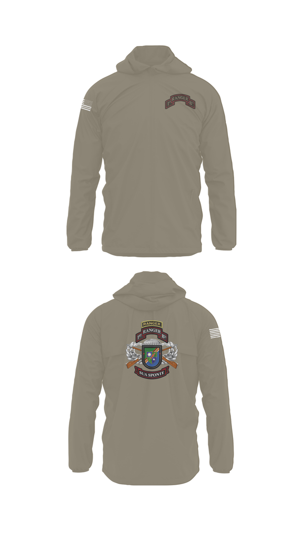 Windbreaker, 1/75 Ranger Battalion, Army, Teamtime, Team time, sublimation, custom sports apparel, team uniforms, spirit wear, spiritwear, sports uniforms, custom shirts, team store, custom team store, fundraiser sports, apparel fundraiser