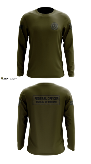 Long Sleeve Performance Shirt, Federal bureau of prions, Police, Teamtime, Team time, sublimation, custom sports apparel, team uniforms, spirit wear, spiritwear, sports uniforms, custom shirts, team store, custom team store, fundraiser sports, apparel fundraiser