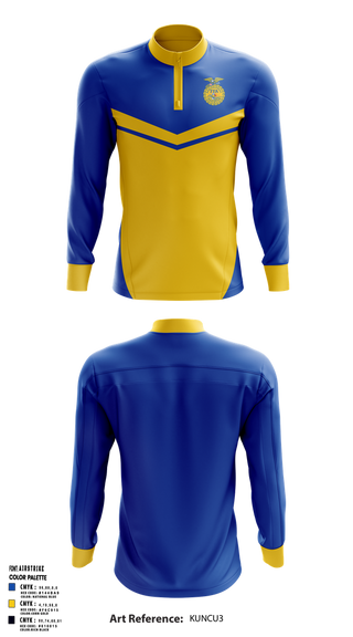 Quarter Zip Jacket, North Decatur FFA, Spirit Store, Teamtime, Team time, sublimation, custom sports apparel, team uniforms, spirit wear, spiritwear, sports uniforms, custom shirts, team store, custom team store, fundraiser sports, apparel fundraiser