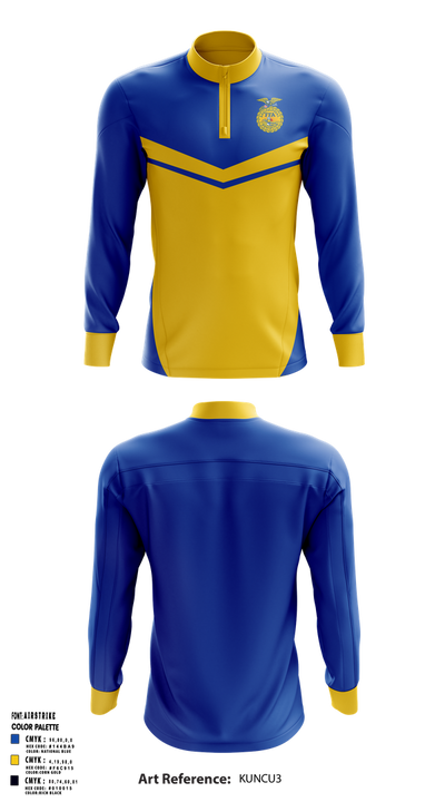 North Decatur FFA 50853256 Quarter Zip Jacket - 1