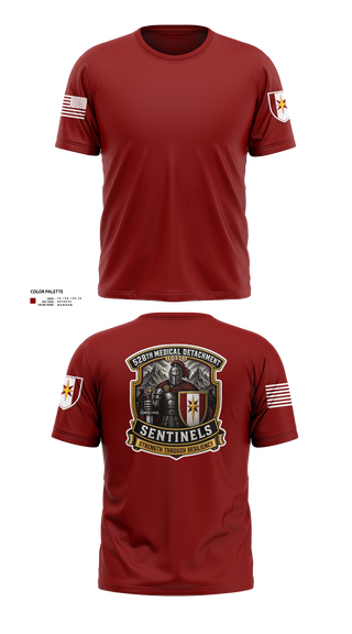 Old School Cotton Feel Shirt, 528th MED DET COSC, Army, Teamtime, Team time, sublimation, custom sports apparel, team uniforms, spirit wear, spiritwear, sports uniforms, custom shirts, team store, custom team store, fundraiser sports, apparel fundraiser