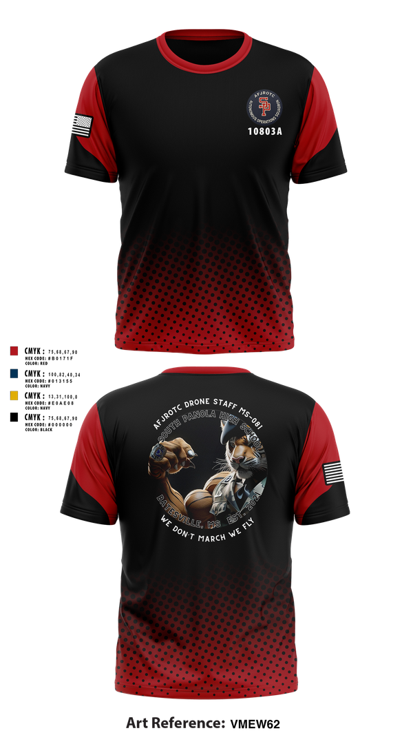 Short Sleeve Performance Shirt, AFJROTC MS-081 DRONE TEAM, , Teamtime, Team time, sublimation, custom sports apparel, team uniforms, spirit wear, spiritwear, sports uniforms, custom shirts, team store, custom team store, fundraiser sports, apparel fundraiser
