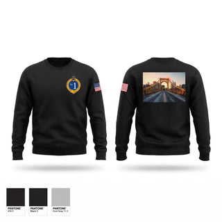 Crew Neck Sweatshirt, Pittsburgh Police Zone 1, Police, Teamtime, Team time, sublimation, custom sports apparel, team uniforms, spirit wear, spiritwear, sports uniforms, custom shirts, team store, custom team store, fundraiser sports, apparel fundraiser