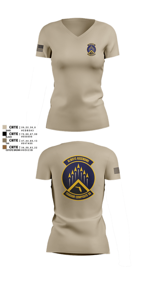 Womens Short Sleeve Vneck Shirt, SER-FL-355 TAMIAMI COMPOSITE SQUADRON, , Teamtime, Team time, sublimation, custom sports apparel, team uniforms, spirit wear, spiritwear, sports uniforms, custom shirts, team store, custom team store, fundraiser sports, apparel fundraiser