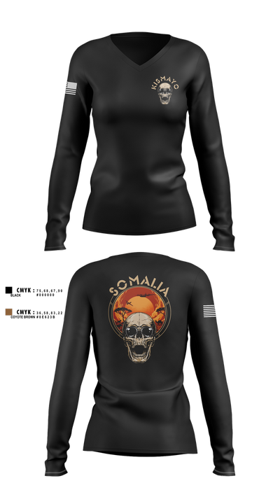 CJTF-HOA 54156011 Women's Long Sleeve V-neck Shirt - 3