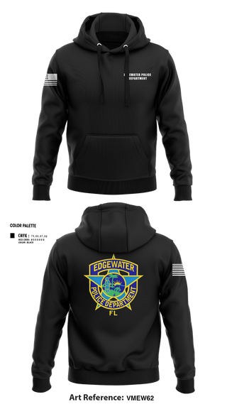 Hoodie, Edgewater Police Department, Police, Teamtime, Team time, sublimation, custom sports apparel, team uniforms, spirit wear, spiritwear, sports uniforms, custom shirts, team store, custom team store, fundraiser sports, apparel fundraiser