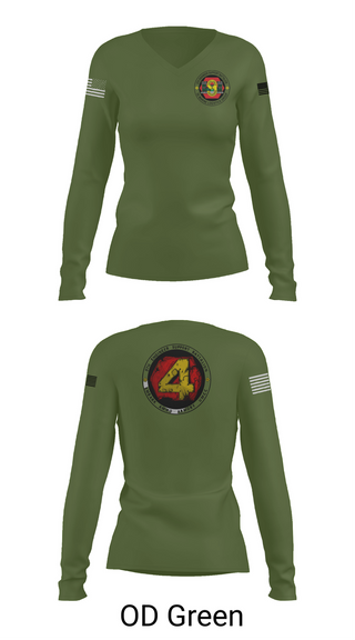 Womens Long Sleeve Vneck Shirt, 9th Engineer Support Battalion, Marines, Teamtime, Team time, sublimation, custom sports apparel, team uniforms, spirit wear, spiritwear, sports uniforms, custom shirts, team store, custom team store, fundraiser sports, apparel fundraiser