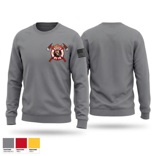 Crew Neck Sweatshirt, Hillcrest Fire department, Fire Department, Teamtime, Team time, sublimation, custom sports apparel, team uniforms, spirit wear, spiritwear, sports uniforms, custom shirts, team store, custom team store, fundraiser sports, apparel fundraiser