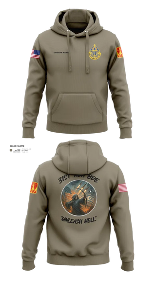 Hoodie, HHB, 31st ADA BDE, , Teamtime, Team time, sublimation, custom sports apparel, team uniforms, spirit wear, spiritwear, sports uniforms, custom shirts, team store, custom team store, fundraiser sports, apparel fundraiser