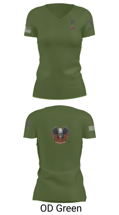 HEAVY HITTERS 28410446 Women's Short Sleeve V-neck Shirt - 48