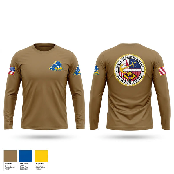Long Sleeve Performance Shirt, Navy Reserve Center Delaware, Navy, Teamtime, Team time, sublimation, custom sports apparel, team uniforms, spirit wear, spiritwear, sports uniforms, custom shirts, team store, custom team store, fundraiser sports, apparel fundraiser