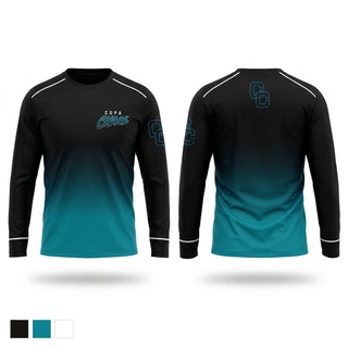 Long Sleeve Performance Shirt, Copa Chaos, Baseball, Teamtime, Team time, sublimation, custom sports apparel, team uniforms, spirit wear, spiritwear, sports uniforms, custom shirts, team store, custom team store, fundraiser sports, apparel fundraiser