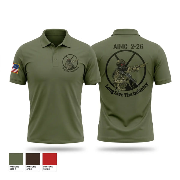Short Sleeve Performance Polo, AIMC 2-26, Marines, Teamtime, Team time, sublimation, custom sports apparel, team uniforms, spirit wear, spiritwear, sports uniforms, custom shirts, team store, custom team store, fundraiser sports, apparel fundraiser