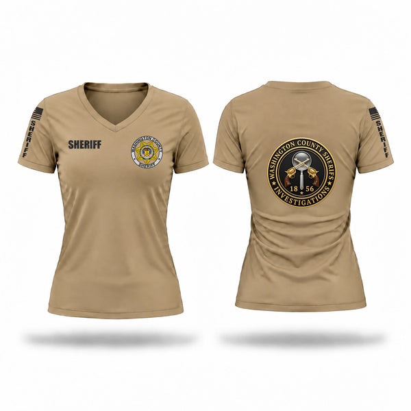 Washington County Sheriff’s Office Women's Short Sleeve V-neck Shirt - 1