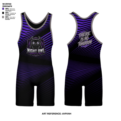 NIGHT OWL WRESTLING Wrestling Singlet - 5