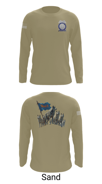 GSP POST 5 DALTON 6815888 Long Sleeve Performance Shirt 82