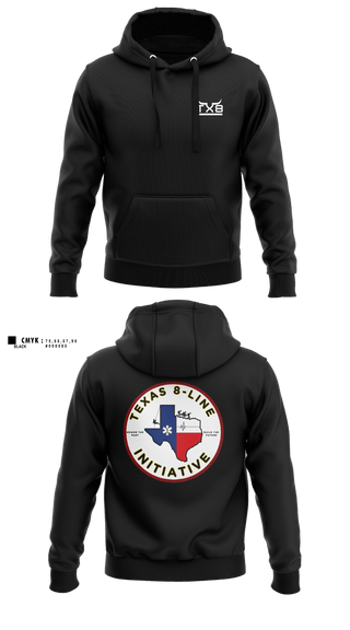 Hoodie, Texas 8-Line Initiative, Fire Department, Teamtime, Team time, sublimation, custom sports apparel, team uniforms, spirit wear, spiritwear, sports uniforms, custom shirts, team store, custom team store, fundraiser sports, apparel fundraiser