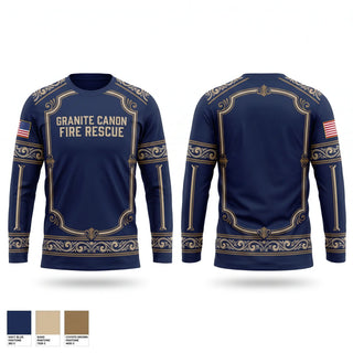 Long Sleeve Performance Shirt, Granite Canon Fire Rescue, Fire Department, Teamtime, Team time, sublimation, custom sports apparel, team uniforms, spirit wear, spiritwear, sports uniforms, custom shirts, team store, custom team store, fundraiser sports, apparel fundraiser