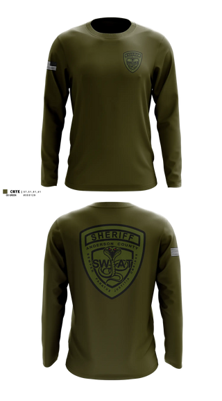 Long Sleeve Performance Shirt, Anderson County Swat, Police, Teamtime, Team time, sublimation, custom sports apparel, team uniforms, spirit wear, spiritwear, sports uniforms, custom shirts, team store, custom team store, fundraiser sports, apparel fundraiser
