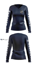 Endicott Police Department Women's Long Sleeve V-neck Shirt - 3