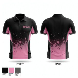 Short Sleeve Performance Polo, BOMBERS, Baseball, Teamtime, Team time, sublimation, custom sports apparel, team uniforms, spirit wear, spiritwear, sports uniforms, custom shirts, team store, custom team store, fundraiser sports, apparel fundraiser