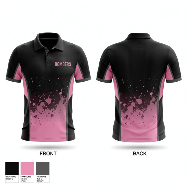 Short Sleeve Performance Polo, BOMBERS, Baseball, Teamtime, Team time, sublimation, custom sports apparel, team uniforms, spirit wear, spiritwear, sports uniforms, custom shirts, team store, custom team store, fundraiser sports, apparel fundraiser