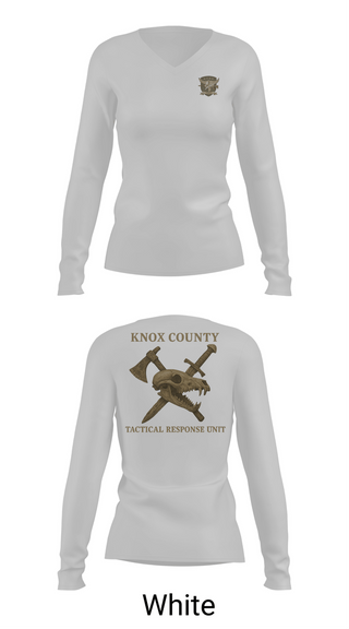 Womens Long Sleeve Vneck Shirt, Tactical Response Unit, Police, Teamtime, Team time, sublimation, custom sports apparel, team uniforms, spirit wear, spiritwear, sports uniforms, custom shirts, team store, custom team store, fundraiser sports, apparel fundraiser