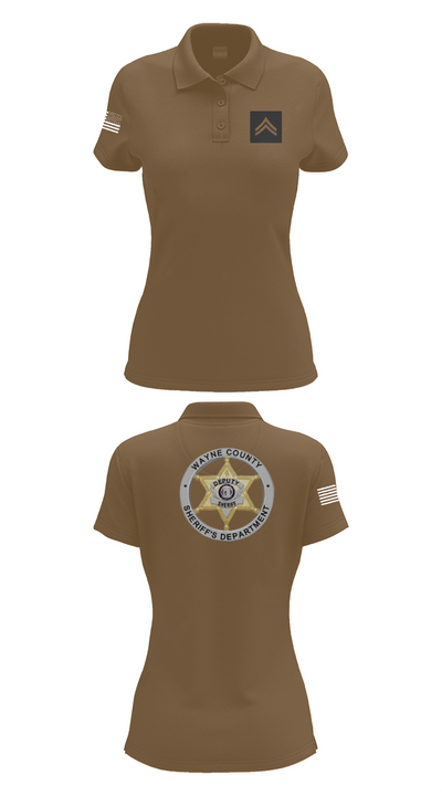 Wayne County Sheriff’s Department 8145507 Women's Short Sleeve Performance Polo  - 14