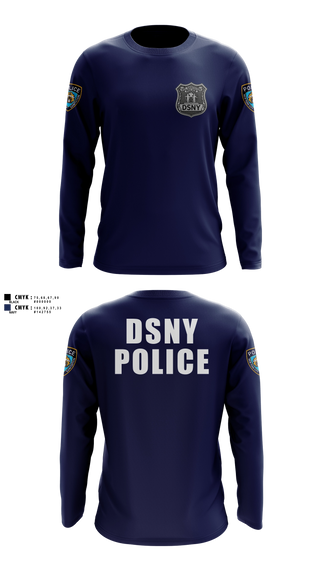 Long Sleeve Performance Shirt, DSNY Police, Police, Teamtime, Team time, sublimation, custom sports apparel, team uniforms, spirit wear, spiritwear, sports uniforms, custom shirts, team store, custom team store, fundraiser sports, apparel fundraiser