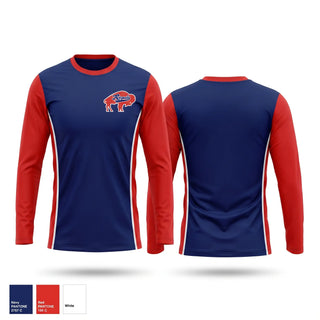 Long Sleeve Performance Shirt, Buffalo Regals, Ice Hockey, Teamtime, Team time, sublimation, custom sports apparel, team uniforms, spirit wear, spiritwear, sports uniforms, custom shirts, team store, custom team store, fundraiser sports, apparel fundraiser