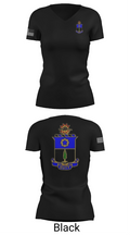 C co. 4/21 Nightfighters 39562086 Women's Short Sleeve V-neck Shirt - 28