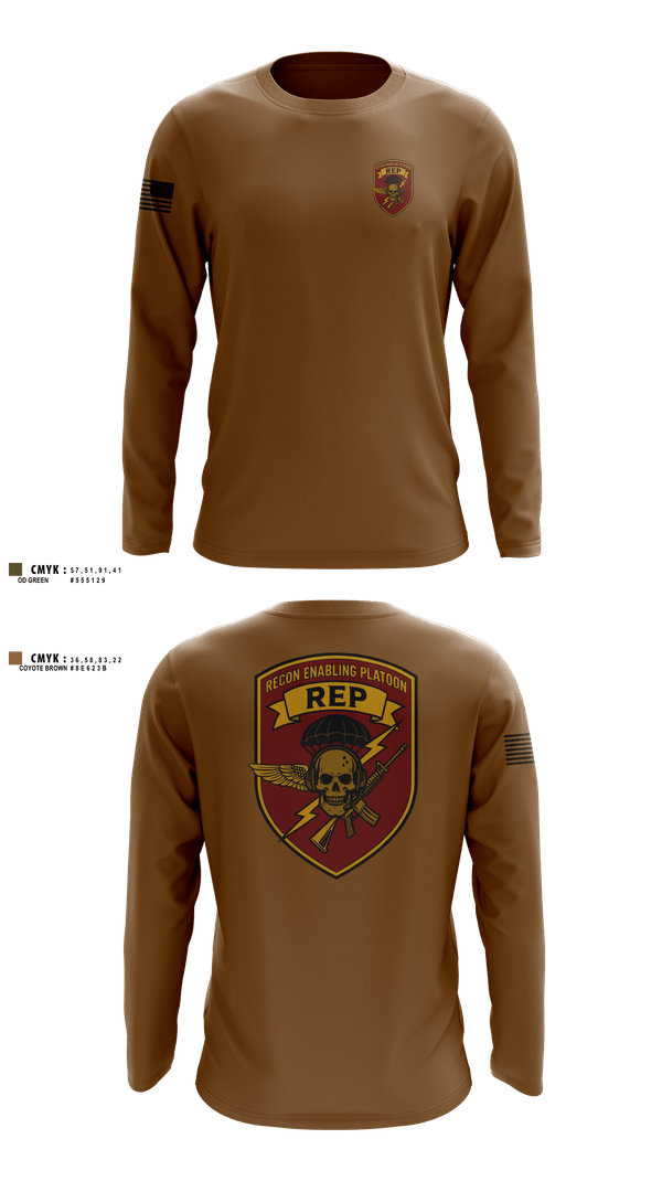 Long Sleeve Performance Shirt, 3D Force Recon REP, Marines, Teamtime, Team time, sublimation, custom sports apparel, team uniforms, spirit wear, spiritwear, sports uniforms, custom shirts, team store, custom team store, fundraiser sports, apparel fundraiser