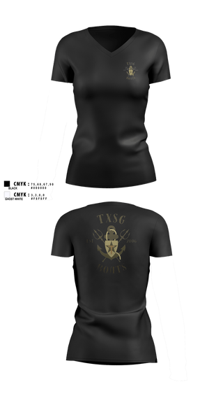 Womens Short Sleeve Vneck Shirt, TC BOATS, National Guard, Teamtime, Team time, sublimation, custom sports apparel, team uniforms, spirit wear, spiritwear, sports uniforms, custom shirts, team store, custom team store, fundraiser sports, apparel fundraiser