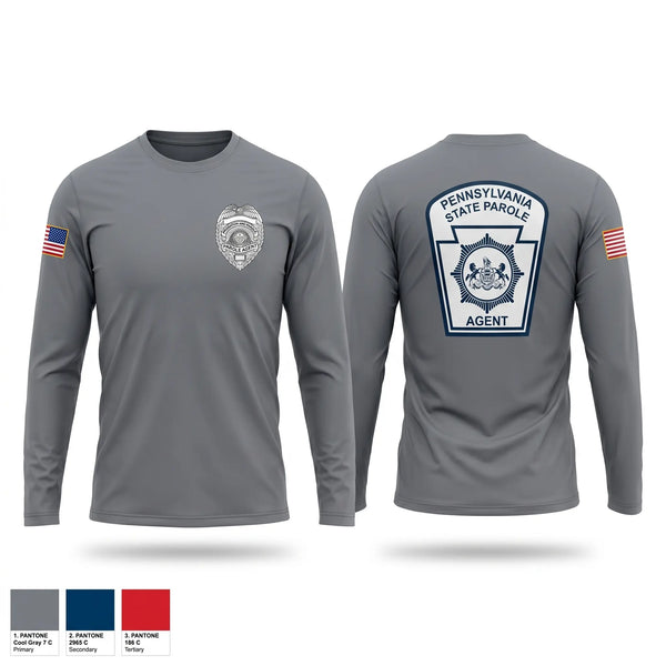 Long Sleeve Performance Shirt, PA State Parole Pittsburgh District, Police, Teamtime, Team time, sublimation, custom sports apparel, team uniforms, spirit wear, spiritwear, sports uniforms, custom shirts, team store, custom team store, fundraiser sports, apparel fundraiser