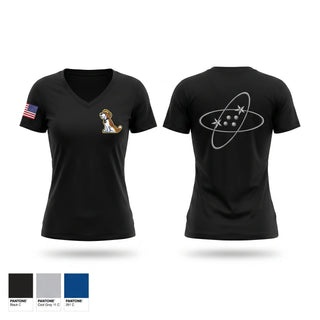 Womens Short Sleeve Vneck Shirt, USS West Virginia, Navy, Teamtime, Team time, sublimation, custom sports apparel, team uniforms, spirit wear, spiritwear, sports uniforms, custom shirts, team store, custom team store, fundraiser sports, apparel fundraiser